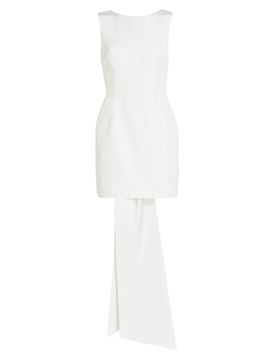 Alexia María Women's Ella Silk Faille Bow Minidress