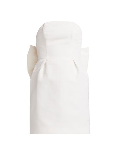 Alexia María Women's Silk Faille Bow-Back Minidress