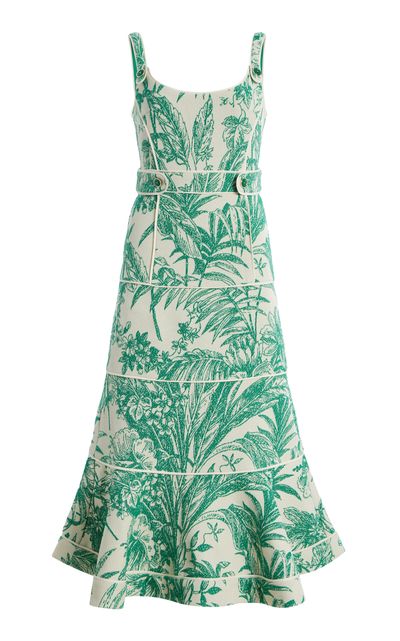 Alexis Alexis Kayleen Printed Twill Midi Dress