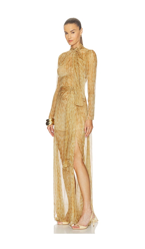 alexis gold joya dress Alexis Joya Gown in gold by Alexis