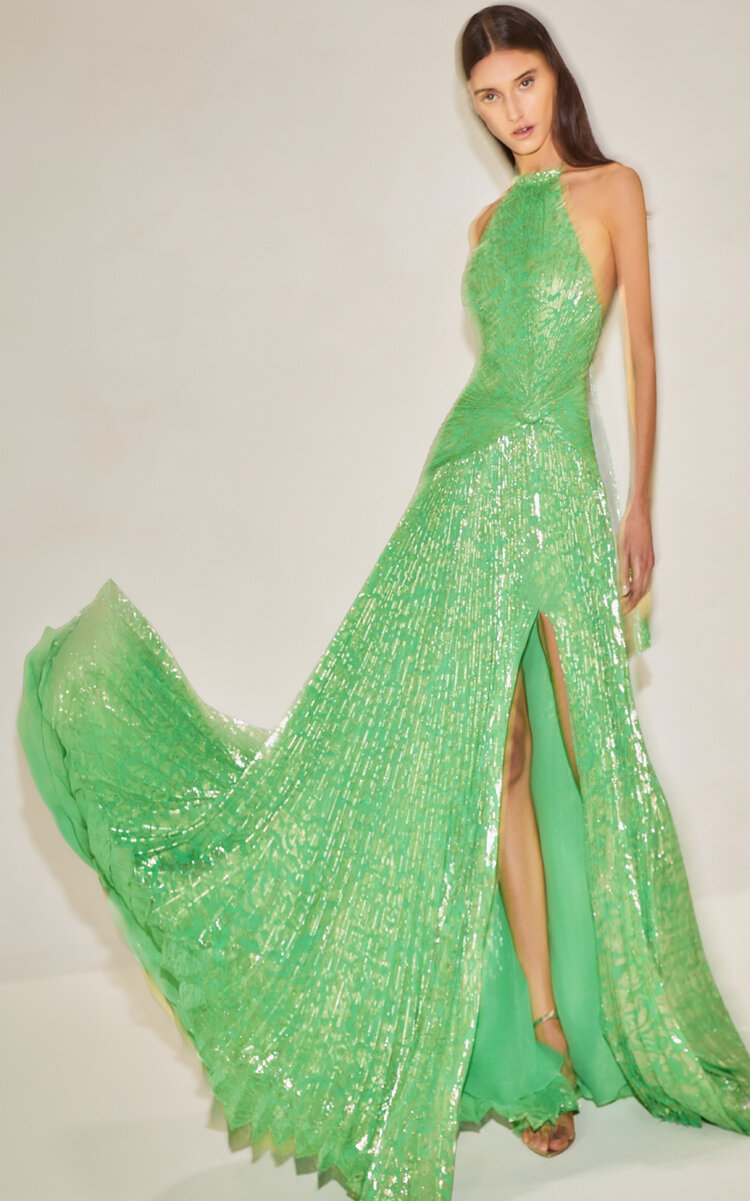 Alexis Alexis Loic Sequined Jacquard Maxi Dress