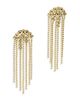 Alexis Bittar Alexis Bittar Asterales Cubic Zirconia Bubble Fringe Chandelier Earrings - 3
