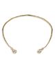 Alexis Bittar Alexis Bittar Asterales Cubic Zirconia Capped Skinny Structured Collar Necklace, 4.75 - 1