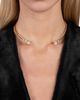 Alexis Bittar Alexis Bittar Asterales Cubic Zirconia Capped Skinny Structured Collar Necklace, 4.75 - 2