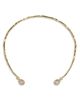 Alexis Bittar Alexis Bittar Asterales Cubic Zirconia Capped Skinny Structured Collar Necklace, 4.75 - 3