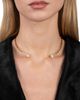 Alexis Bittar Alexis Bittar Asterales Cubic Zirconia Capped Skinny Structured Collar Necklace, 4.75 - 4