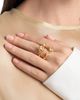 Alexis Bittar Alexis Bittar Asterales Cubic Zirconia Open Double Row Ring in 14K Gold Plated - 2