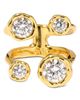 Alexis Bittar Alexis Bittar Asterales Cubic Zirconia Open Double Row Ring in 14K Gold Plated - 3