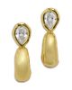 Alexis Bittar Alexis Bittar Asterales Cubic Zirconia Pear Shape Drop Hoop Earrings - 1