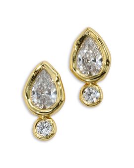 Alexis Bittar Alexis Bittar Asterales Cubic Zirconia Teardrop Stud Earrings