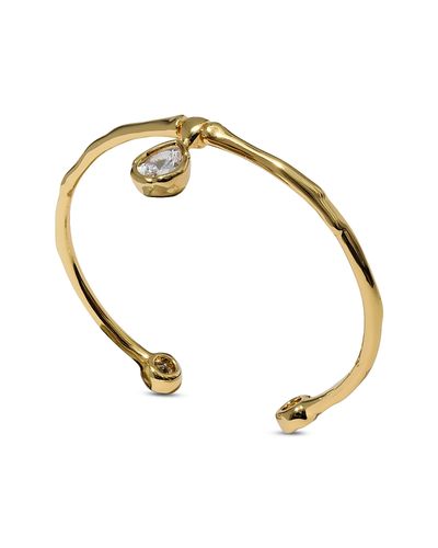 Alexis Bittar Alexis Bittar Asterales Solitaire Cubic Zirconia Charm Cuff Bracelet
