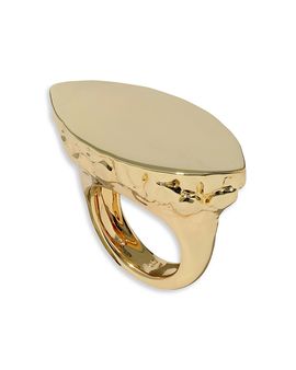 Alexis Bittar Alexis Bittar Brut Gold Slice Cocktail Ring