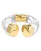 Alexis Bittar Alexis Bittar Liquid Lucite Gold Slice Capped Cuff Bracelet - 3