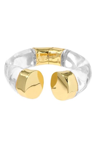 Alexis Bittar Alexis Bittar Liquid Lucite Large Capped Hinge Cuff