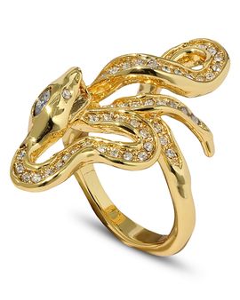 Alexis Bittar Alexis Bittar Serpent Crystal Coiled Cocktail Ring