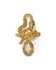 Alexis Bittar Alexis Bittar Serpent Crystal Coiled Cocktail Ring - 3