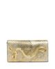 Alexis Bittar Alexis Bittar Serpent Side Handle Embossed Metallic Leather Clutch - 1