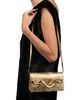 Alexis Bittar Alexis Bittar Serpent Side Handle Embossed Metallic Leather Clutch - 2