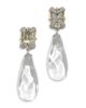 Alexis Bittar Alexis Bittar Silverlake Crystal & Lucite Clip On Statement Earrings - 1