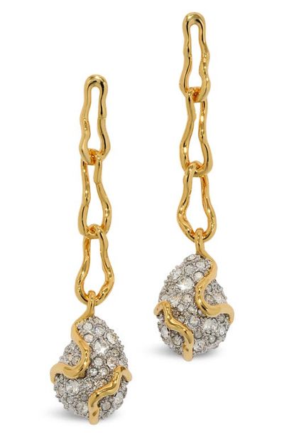 Alexis Bittar Alexis Bittar Solanales Crystal Pavé Pebble Drop Earrings