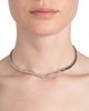 Alexis Bittar Alexis Bittar Solanales Crystal Skinny Structured Collar Necklace in Silver Tone, 4.75 - 2