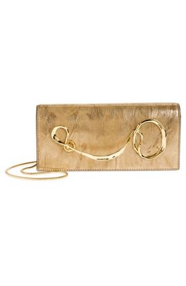 Alexis Bittar Alexis Bittar TWISTED GOLD SIDE HANDLE CLUTC