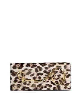Alexis Bittar Alexis Bittar Twisted Side Handle Calf Hair Clutch