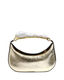 Alexis Bittar Alexis Bittar Water Stone Handle Leather Handbag