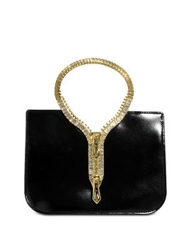 Alexis Bittar Alexis Bittar Zipper Decor Mini Patent Leather Top Handle Bag