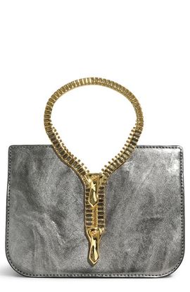 Alexis Bittar Alexis Bittar Zipper Leather Top Handle Clutch