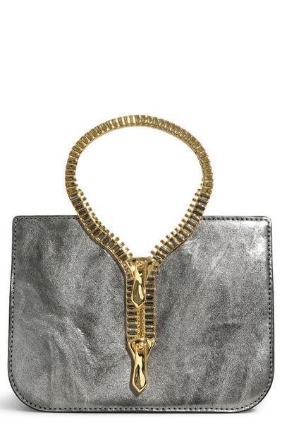 Alexis Bittar Alexis Bittar Zipper Leather Top Handle Clutch