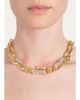 Alexis Bittar Brut Gold Curved Link Necklace, 18"L - 2