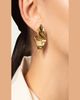 Alexis Bittar Crumpled Gold Small Post Earrings - 2