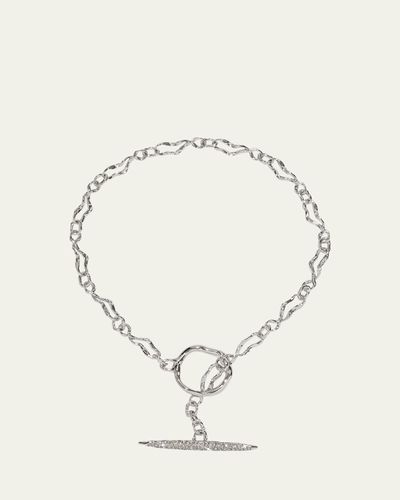 Alexis Bittar Solanales Crystal Infinity Link Necklace
