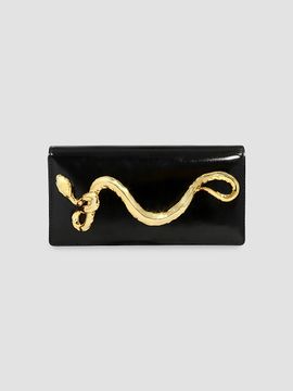 Alexis Bittar Women's 14K-Gold-Plated & Leather Clutch