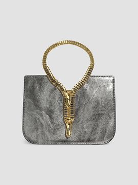 Alexis Bittar Women's 14K-Gold-Plated & Leather Top Handle Bag