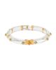 Alexis Bittar Women's 14K-Gold-Plated, Lucite & Crystal Hinged Bangle - 3
