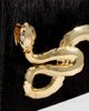 Alexis Bittar Women's 14K-Gold-Plated Serpent Handle & Calf Hair Clutch - 8