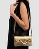 Alexis Bittar Women's 14K-Gold-Plated Serpent Handle & Leather Clutch - 3