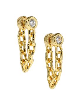 Alexis Bittar Women's Asterales 14K-Gold-Plated & Cubic Zirconia Chain Drop Earrings