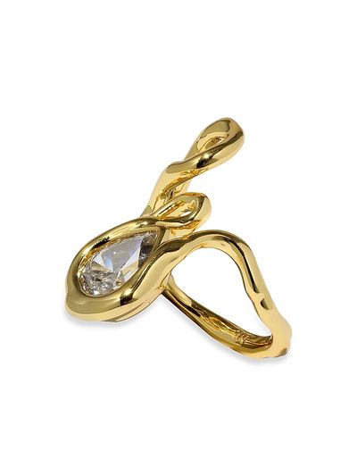 Alexis Bittar Women's Asterales Floating Vine 14K-Gold-Plated & Cubic Zirconia Ring