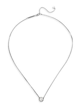Alexis Bittar Women's Asterales Silvertone & Cubic Zirconia Solitaire Pendant Necklace