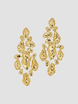 Alexis Bittar Women's Brut 14K-Gold-Plated Large Mosaic Drop Earrings