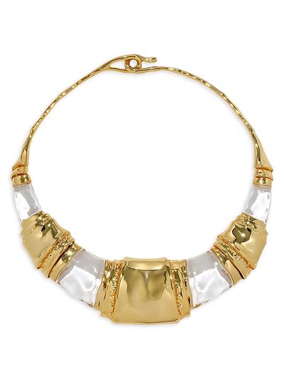 Alexis Bittar Women's Brutalist 14K-Gold-Plated & Lucite Collar Necklace
