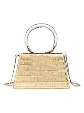 Alexis Bittar Women's Liquid Lucite Croc-Embossed Leather Top-Handle Bag