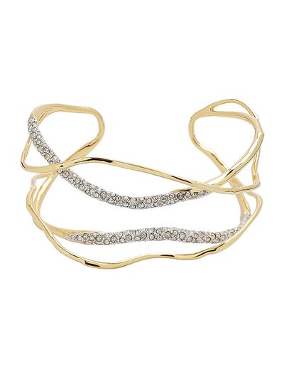 Alexis Bittar Women's Solanales 14K-Gold-Plated & Crystal Cuff Bracelet