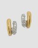 Alexis Bittar Women's Solanales 14K-Gold-Plated, Rhodium-Plated & Crystal Double Hoop Earrings - 1