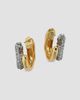 Alexis Bittar Women's Solanales 14K-Gold-Plated, Rhodium-Plated & Crystal Double Hoop Earrings - 4