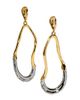 Alexis Bittar Women's Solanales 14K-Gold-Plated, Rhodium-Plated & Crystal Hoop Drop Earrings - 3