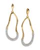 Alexis Bittar Women's Solanales 14K-Gold-Plated, Rhodium-Plated & Crystal Hoop Drop Earrings - 4